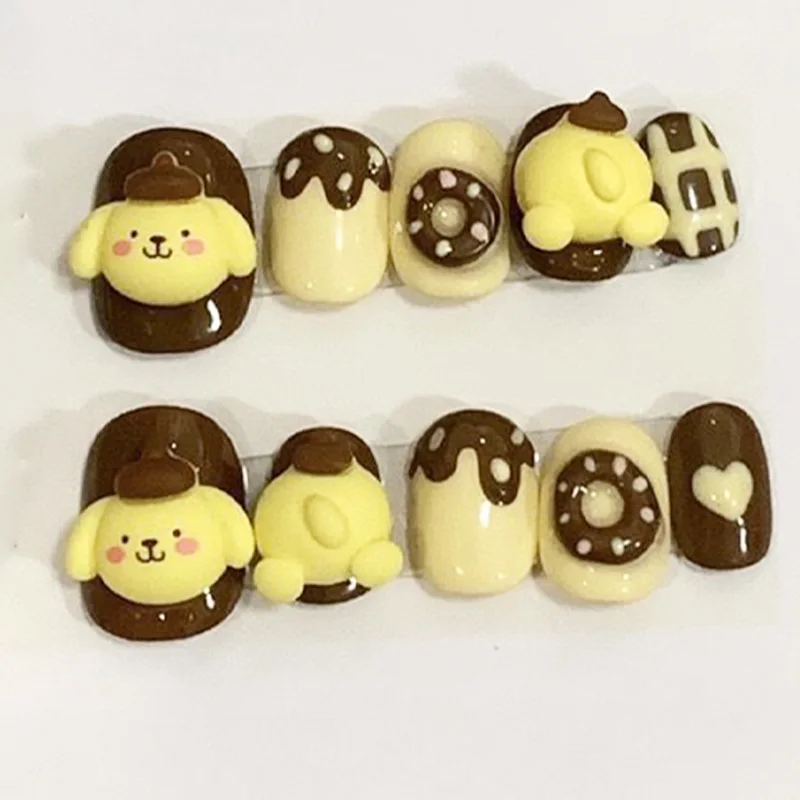 10pcs Sanrio Nails Pompompurin Cartoon Resin Cute Sweet Girl Heart Detachable Custom Made Manicure Kawaii Nail Decoration Gifts
10pcs Sanrio Nails Pompompurin Cartoon Resin Cute Sweet Girl Heart Detachable Custom Made Manicure Kawaii Nail Decoration Gifts