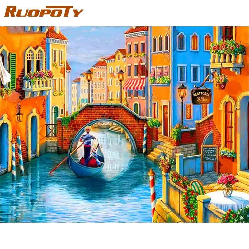 RUOPOTY Modern Paint By Numbers For Adults Coloring By Numbers Water Town Street House Wall Art Gift Picture Drawing Paint Kit
RUOPOTY Modern Paint By Numbers For Adults Coloring By Numbers Water Town Street House Wall Art Gift Picture Drawing Paint Kit