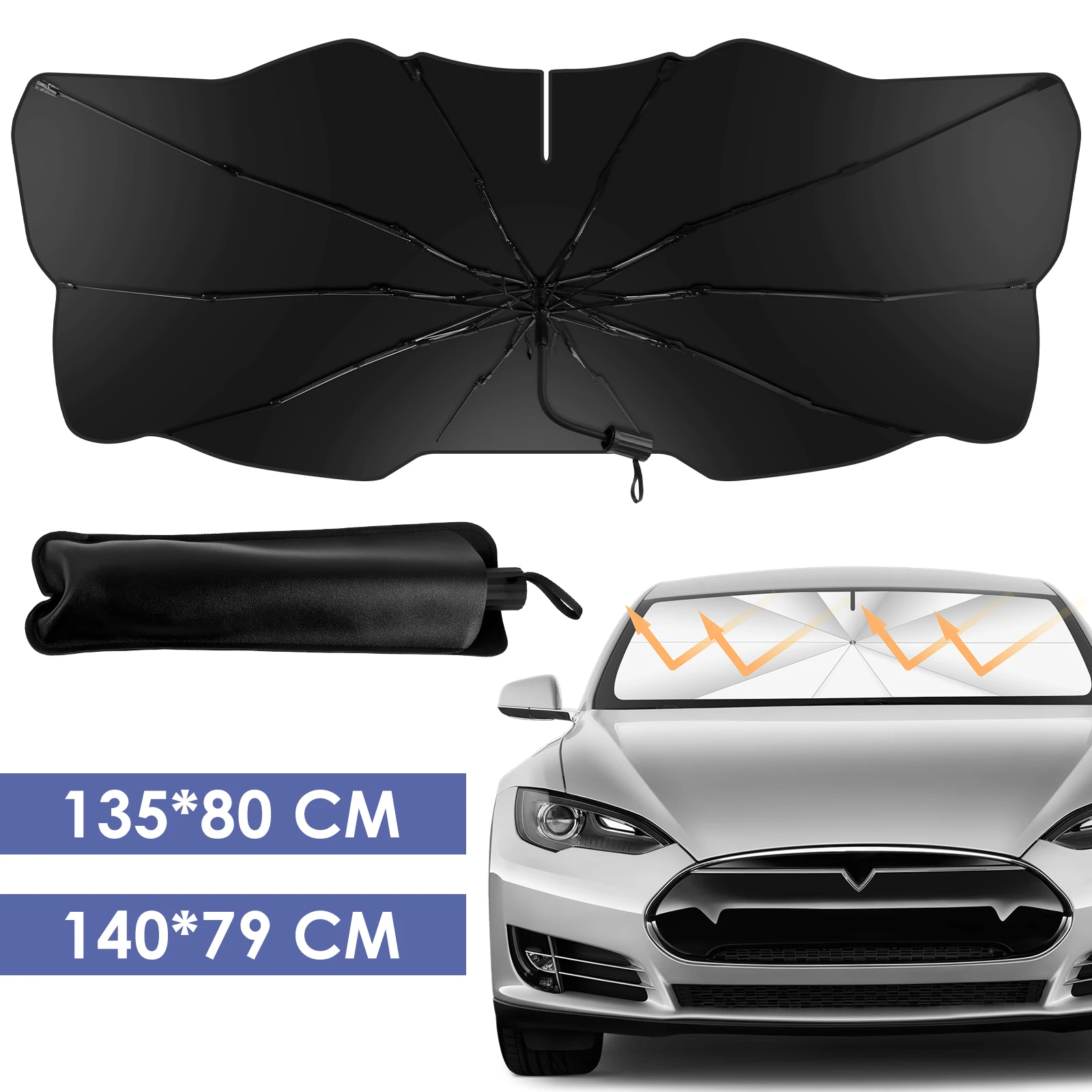 Car Windshield Sunshade Umbrella Stable Auto Front Window Umbrella Vehicle Interior Sun Shade Visor 360° Bendable Automotive
Car Windshield Sunshade Umbrella Stable Auto Front Window Umbrella Vehicle Interior Sun Shade Visor 360° Bendable Automotive