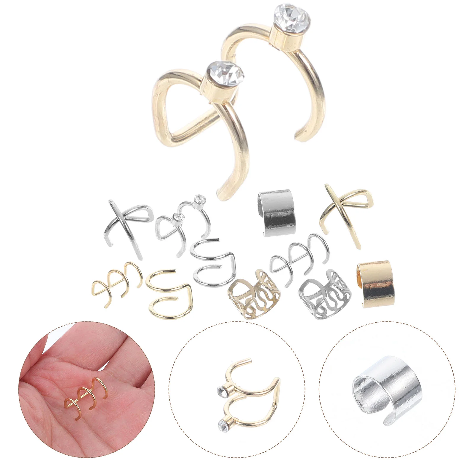 Earrings Without Holes Cuff Cuffs Wraps Ears Fashion Jewelry Women Clip Non
Earrings Without Holes Cuff Cuffs Wraps Ears Fashion Jewelry Women Clip Non