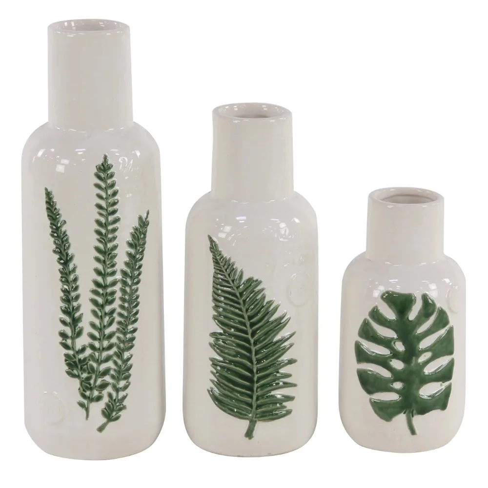 Decoration Home Decorations for Living Room Decoration Accessories Set of 3 15“H Leaf White Ceramic Vase 12” 10“ Plant Pot Vases
Decoration Home Decorations for Living Room Decoration Accessories Set of 3 15“H Leaf White Ceramic Vase 12” 10“ Plant Pot Vases