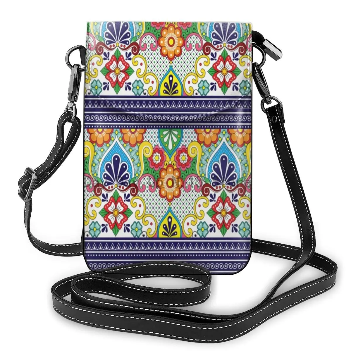 Women Small Crossbody Shoulder Bag Mexican Talavera Pattern Leather Cell Phone Purse Card Holder Wallet Casual Phone Pouch Purse
Women Small Crossbody Shoulder Bag Mexican Talavera Pattern Leather Cell Phone Purse Card Holder Wallet Casual Phone Pouch Purse