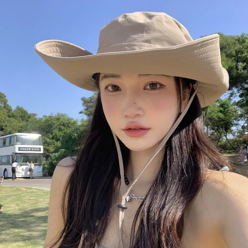 Western Cowboy Hat Women's Tourism Camping Fisherman Hat Summer Sunscreen Sunshade Hat Outdoor Mountaineering Big Eave Hat Men's
Western Cowboy Hat Women's Tourism Camping Fisherman Hat Summer Sunscreen Sunshade Hat Outdoor Mountaineering Big Eave Hat Men's