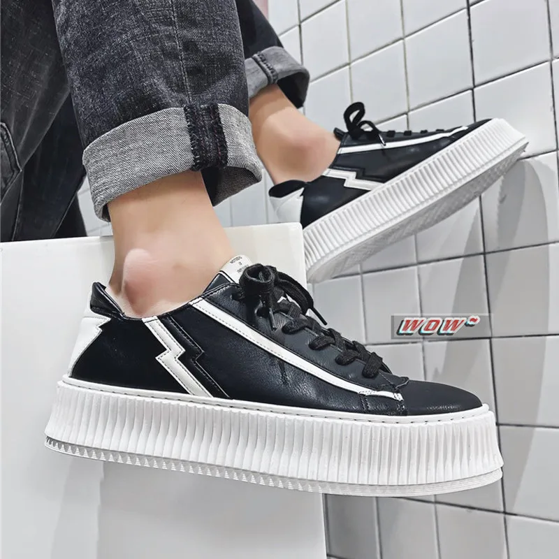 Board Shoes Men's Trend Casual Shoes Korean Students Breathable Sports Shoes Low-cut Men's Shoes Lace Up Leather Shoes
Board Shoes Men's Trend Casual Shoes Korean Students Breathable Sports Shoes Low-cut Men's Shoes Lace Up Leather Shoes