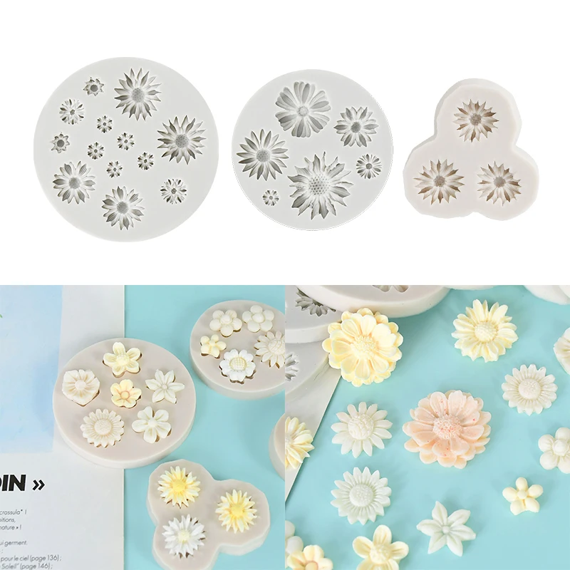 Daisy Silicon Mold Small Flower Decoration Chrysanthemum Cake Mold For Making Cakes Breads Mousses Jellies Chocolates Fondant
Daisy Silicon Mold Small Flower Decoration Chrysanthemum Cake Mold For Making Cakes Breads Mousses Jellies Chocolates Fondant