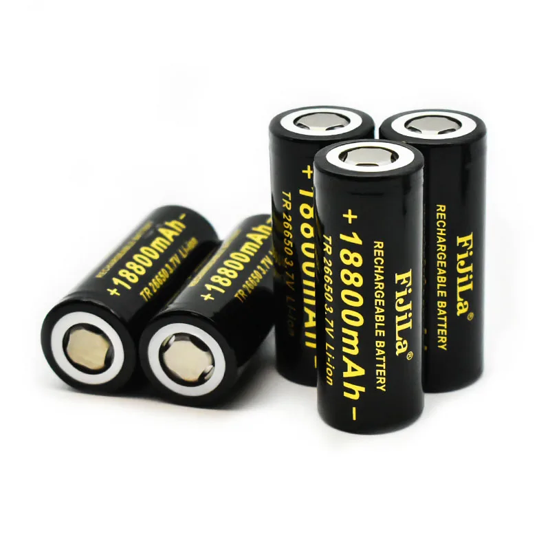 2023 New 26650 Battery 18800mAh 3.7V 50A Lithium Ion Rechargeable Battery for 26650 LED Flashlight + Charger + Free Shipping
2023 New 26650 Battery 18800mAh 3.7V 50A Lithium Ion Rechargeable Battery for 26650 LED Flashlight + Charger + Free Shipping