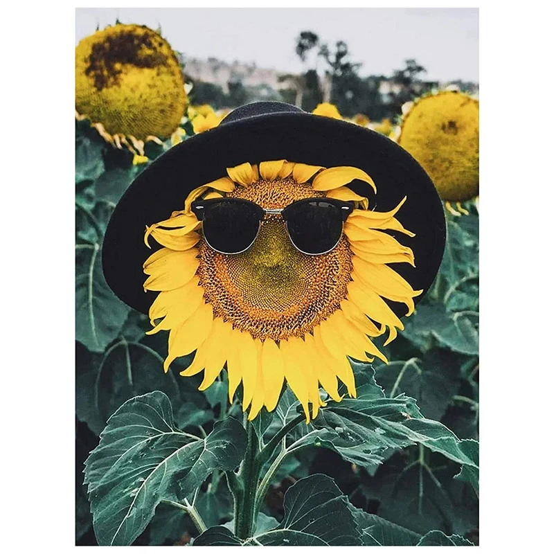 Round Diamond Full Diamond Diamond Painting Set Living Room Dining Room Decoration Children DIY Sunglasses Sunflower
Round Diamond Full Diamond Diamond Painting Set Living Room Dining Room Decoration Children DIY Sunglasses Sunflower