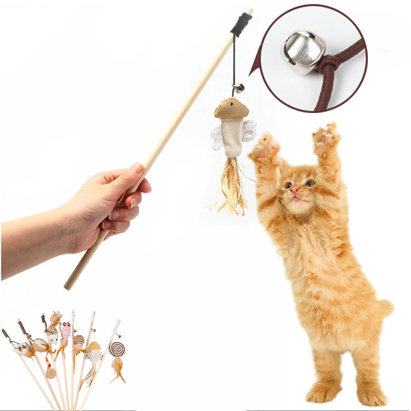 1pc Funny Cat Stick Teaser Feather Toy Kitten Rod with Mini Bell Cat Toys Wood Wand Pet Cat Interactive Stick Pet Cat Supplies
1pc Funny Cat Stick Teaser Feather Toy Kitten Rod with Mini Bell Cat Toys Wood Wand Pet Cat Interactive Stick Pet Cat Supplies