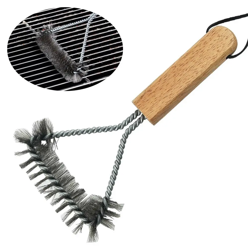 Steel Wire Grill with Wood Handle Grill Brushes Barbecue Brush Cleaning Tools BBQ Cleaning For Kitchen|Outdoor
Steel Wire Grill with Wood Handle Grill Brushes Barbecue Brush Cleaning Tools BBQ Cleaning For Kitchen|Outdoor