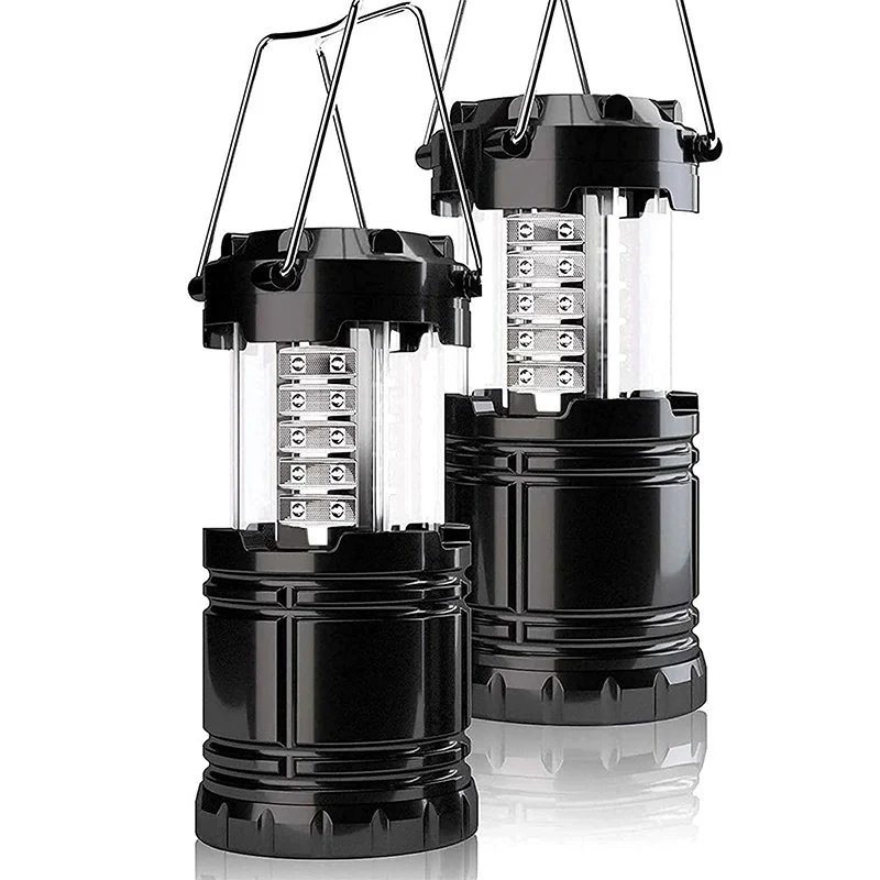 

2 Pack LED Camping Lantern Super Bright Portable Survival Lanterns During Hurricane Emergency Outages Collapsible Lights/Lamp