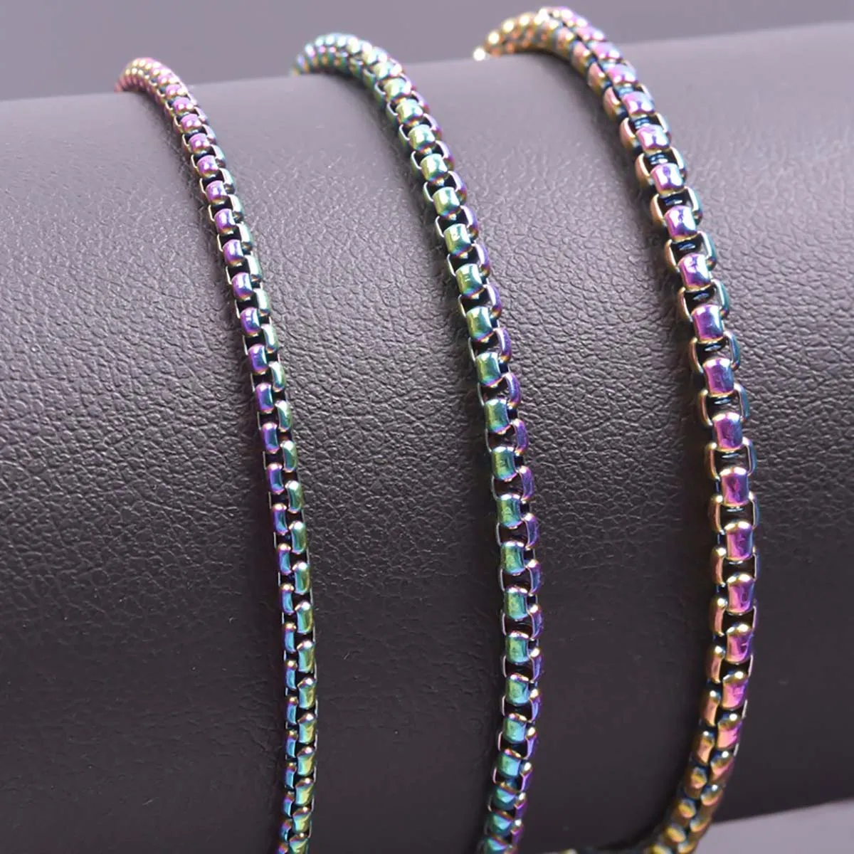 2Pcs Stainless Steel Square Pearl Shaped Chain Necklace Width 2mm/2.5mm/3mm Length 20/40/45/50/55/60/70/80/90cm DIY Accessories
2Pcs Stainless Steel Square Pearl Shaped Chain Necklace Width 2mm/2.5mm/3mm Length 20/40/45/50/55/60/70/80/90cm DIY Accessories