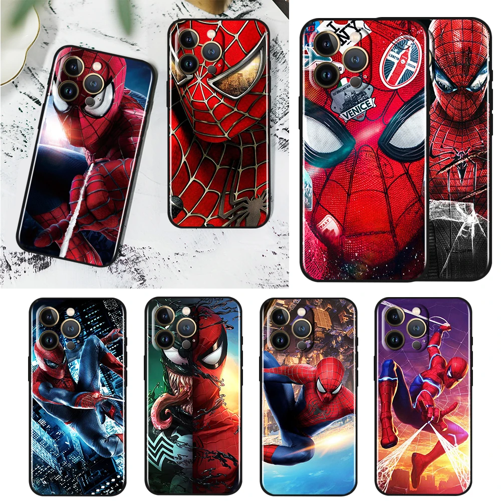 Spiderman Marvel For Apple iPhone 14 13 12 11 Pro Max Mini Silicone Soft TPU Black Phone Case Cover Capa Coque Shell Fundas
Spiderman Marvel For Apple iPhone 14 13 12 11 Pro Max Mini Silicone Soft TPU Black Phone Case Cover Capa Coque Shell Fundas