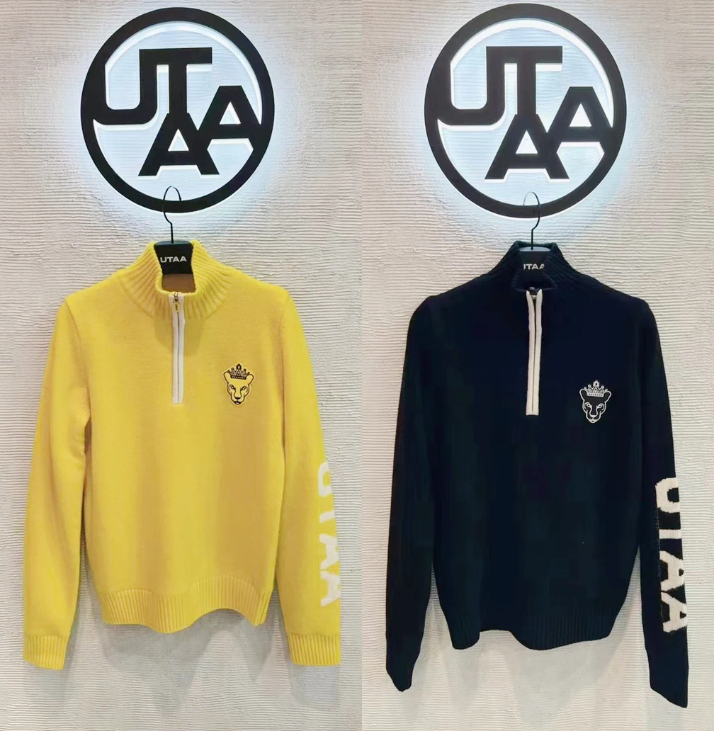 【Presale】 Golf Knit Shirts Full/Winter Women's Knit Sweater Half Zipper Collar Design Windproof Lining Keep Warm Sweater
【Presale】 Golf Knit Shirts Full/Winter Women's Knit Sweater Half Zipper Collar Design Windproof Lining Keep Warm Sweater
