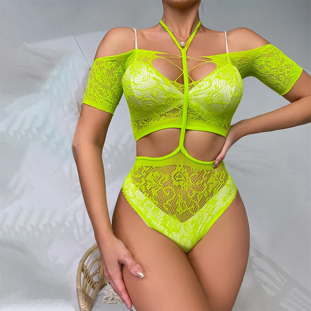 Women Sexy Exotic Underwear Halter Lingerie Hollow Out Bodysuit See-through Bra Sleepwear Transparent Hot Nightwear
Women Sexy Exotic Underwear Halter Lingerie Hollow Out Bodysuit See-through Bra Sleepwear Transparent Hot Nightwear