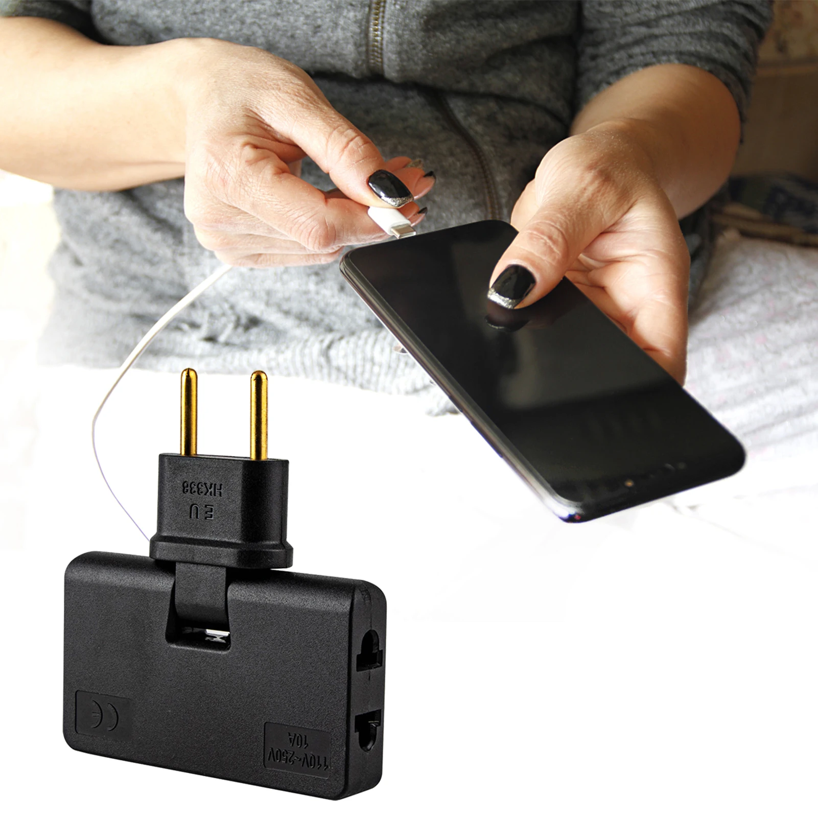 Rotate Plug Eu Converter | 3 in 1 Rotatable Outlet Extender, One In Three 180 Degree Extension Plug | Multi plug Mini Slim
Rotate Plug Eu Converter | 3 in 1 Rotatable Outlet Extender, One In Three 180 Degree Extension Plug | Multi plug Mini Slim