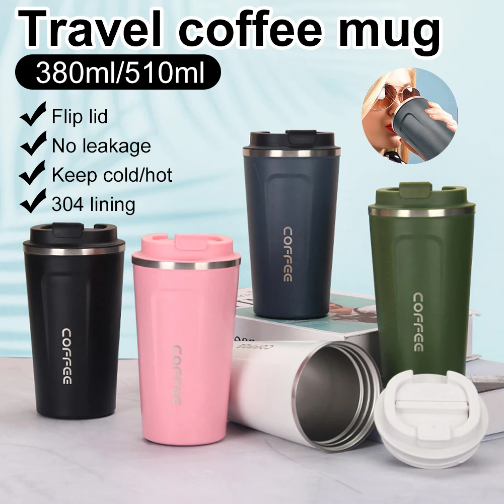 380ml/510ml Insulated Coffee Mug Stainless Steel Tumbler Water Thermos Vacuum Flask Bottle Portable Travel Mug Thermal Cup
380ml/510ml Insulated Coffee Mug Stainless Steel Tumbler Water Thermos Vacuum Flask Bottle Portable Travel Mug Thermal Cup