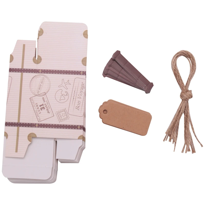 10 Sets Creative Mini Suitcase Design Candy Box Candy Packaging Carton Chocolate Box Wedding Gift Box With Card For Event Party
10 Sets Creative Mini Suitcase Design Candy Box Candy Packaging Carton Chocolate Box Wedding Gift Box With Card For Event Party