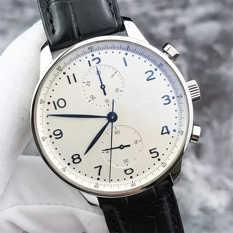 Luxury High Quality Dial Quartz Chronograph VK63 Portugueses Series Leather Watch Men Business Black White Wristwatch 43mm
Luxury High Quality Dial Quartz Chronograph VK63 Portugueses Series Leather Watch Men Business Black White Wristwatch 43mm