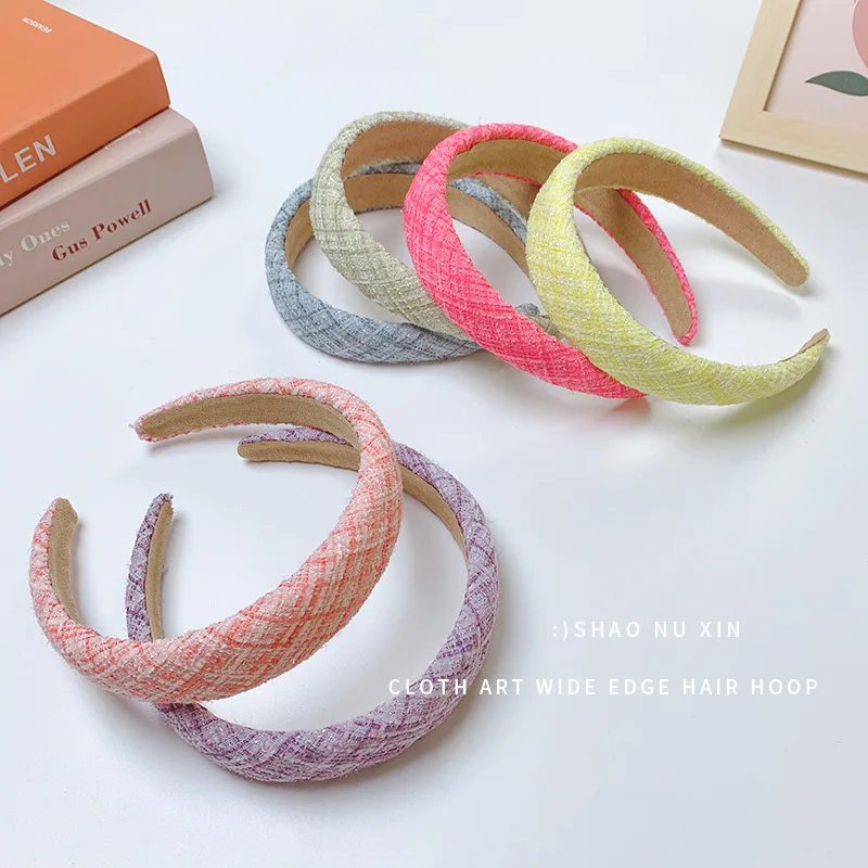 New Female Bezel Head Padded Headband For Women Solid Thick Hair Hoop Hairband Headwear Cotton Blends Headbands Hair Accessories
New Female Bezel Head Padded Headband For Women Solid Thick Hair Hoop Hairband Headwear Cotton Blends Headbands Hair Accessories