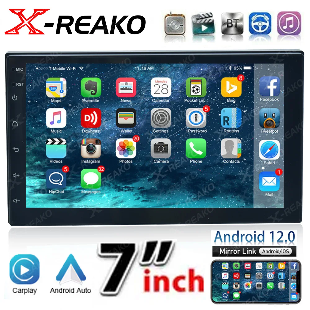 X-REAKO 2Din 7-дюймовый Carplay Универсальный мультимедийный автомобильный плеер HD видео для телефонной связи Bluetooth автомобильное стерео автомобильное радио USB
X-REAKO 2Din 7-дюймовый Carplay Универсальный мультимедийный автомобильный плеер HD видео для телефонной связи Bluetooth автомобильное стерео автомобильное радио USB