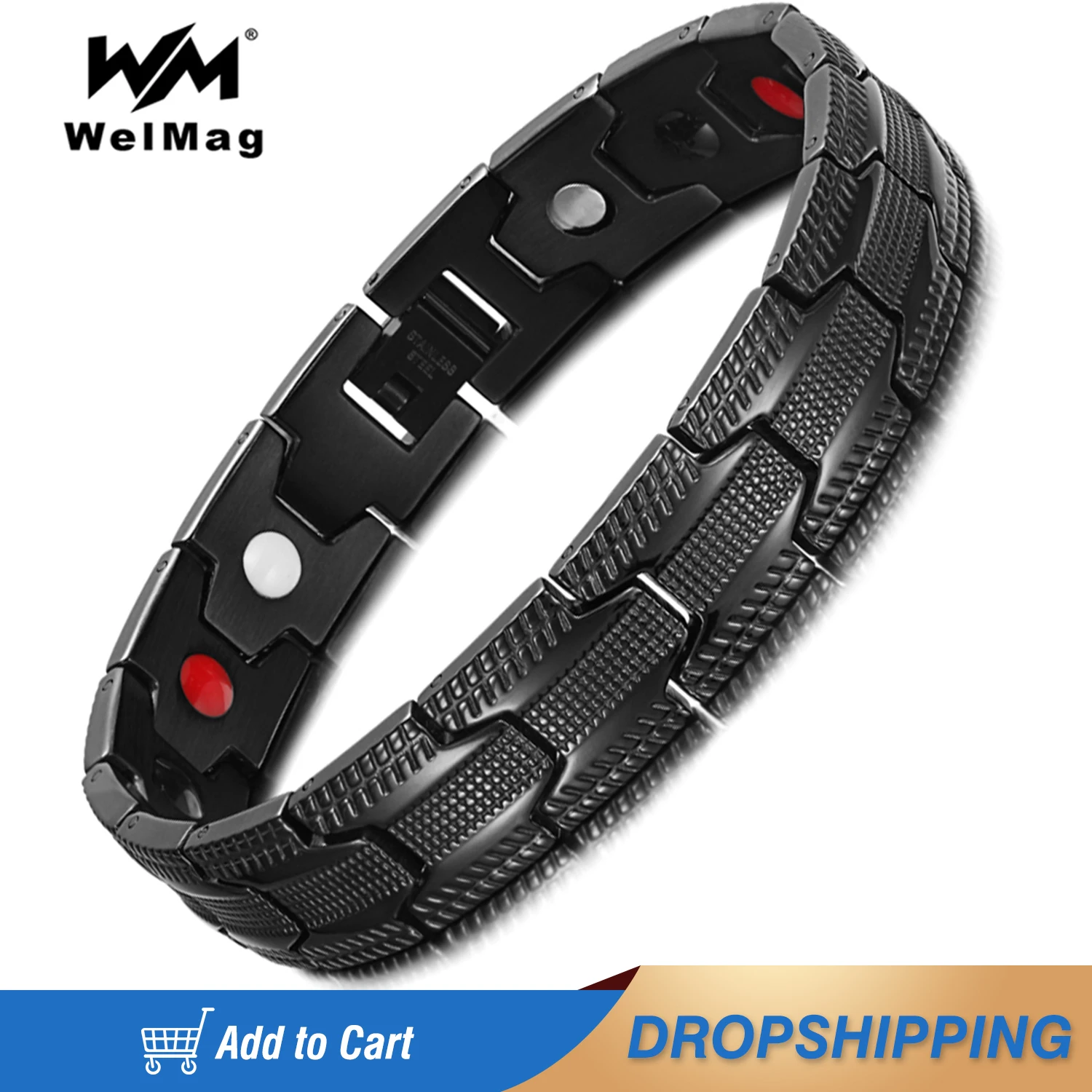 WelMag Male Magnetic Bracelet For Men Benefits Bio Energy Far Infrared Hologram Bracelet Homme Healthy Jewelry Love Gifts
WelMag Male Magnetic Bracelet For Men Benefits Bio Energy Far Infrared Hologram Bracelet Homme Healthy Jewelry Love Gifts
