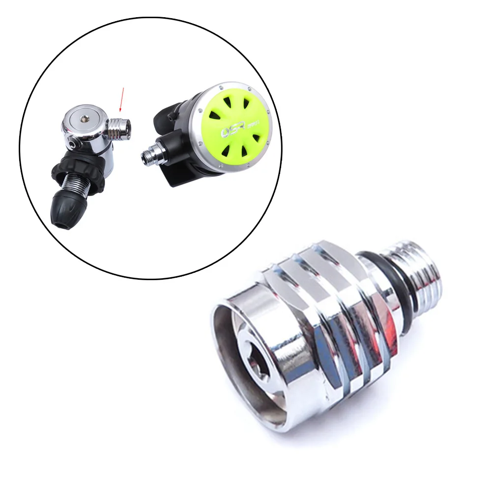 Scuba Diving Regulator Connection Screw Male 9/16\"-18 To Female 3/8\"-24 Adapter Swimming Parts Accessories Tools
Scuba Diving Regulator Connection Screw Male 9/16\"-18 To Female 3/8\"-24 Adapter Swimming Parts Accessories Tools