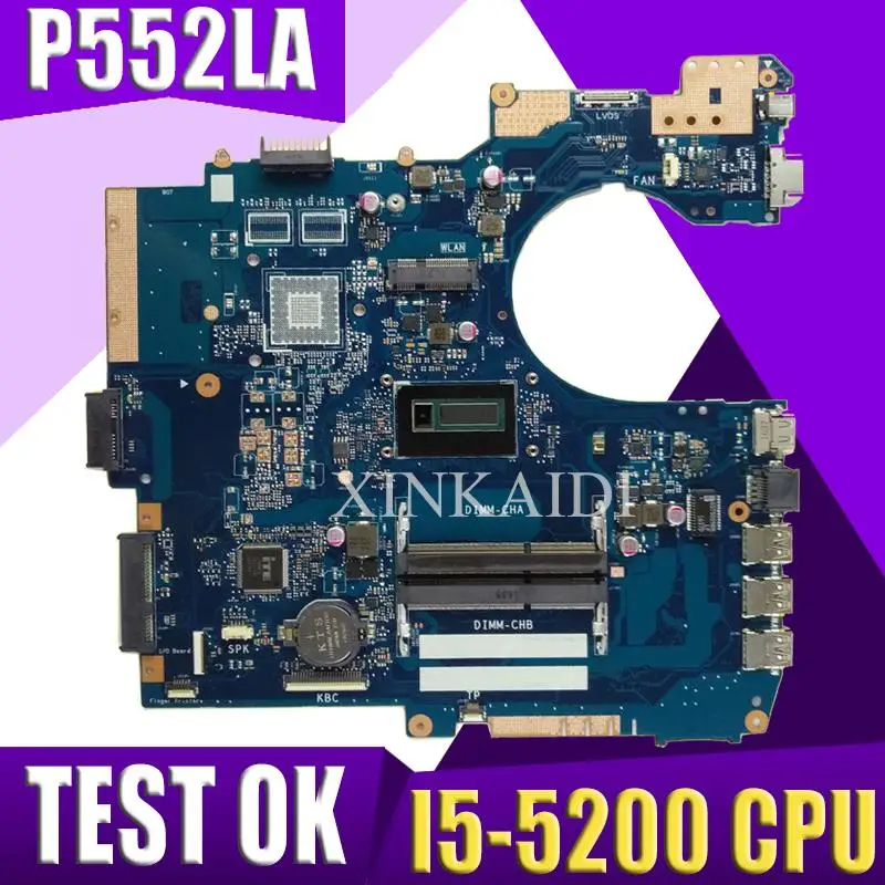 Материнская плата XinKaidi P552LA I5-5200U для ASUS P552 P552L P552LA P552LJ P2520LA P2520LJ, материнская плата для ноутбука, материнская плата
Материнская плата XinKaidi P552LA I5-5200U для ASUS P552 P552L P552LA P552LJ P2520LA P2520LJ, материнская плата для ноутбука, материнская плата