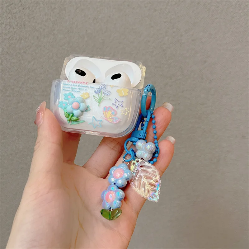 Blue Flower Pendant Case for AirPods Pro2 Airpod Pro 1 2 3 Bluetooth Earbuds Charging Box Protective Earphone Case Cover
Blue Flower Pendant Case for AirPods Pro2 Airpod Pro 1 2 3 Bluetooth Earbuds Charging Box Protective Earphone Case Cover