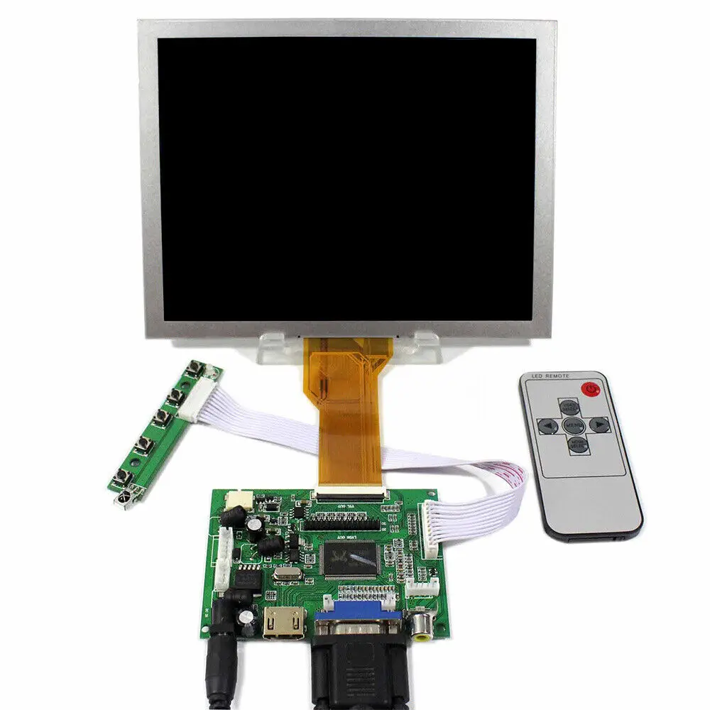 8-дюймовый ЖК-экран 800x600 HDMI VGA AV плата для проекции автомобильного dvd-плеера Raspberry Pi
8-дюймовый ЖК-экран 800x600 HDMI VGA AV плата для проекции автомобильного dvd-плеера Raspberry Pi