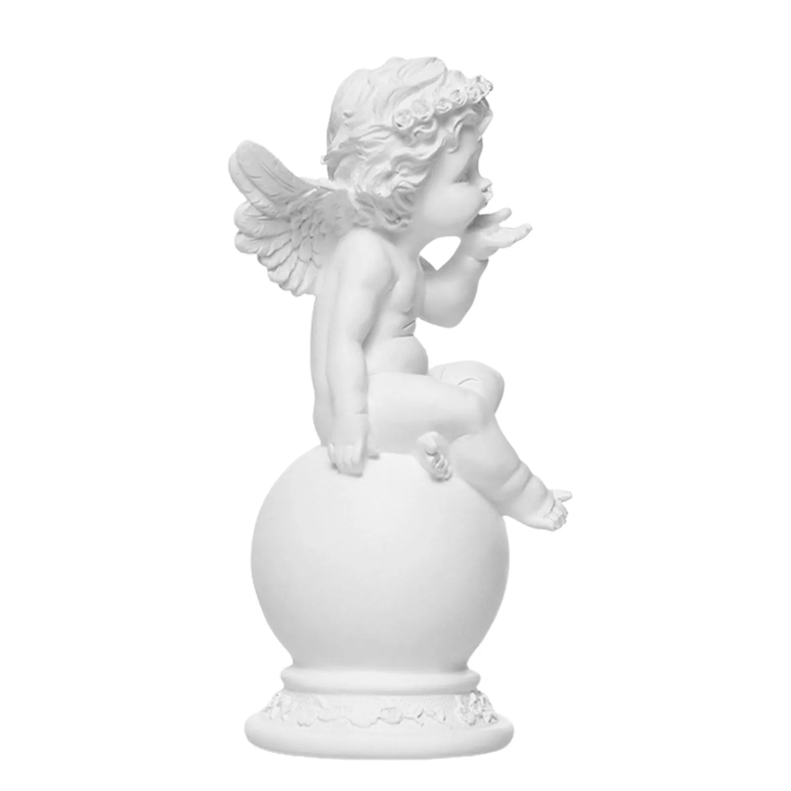 

Симпатичная полимерная скульптура ангела, поделки, уникальная статуя крыла Cherubs, украшение для сада, дома, спальни, гостиной, рабочего стола