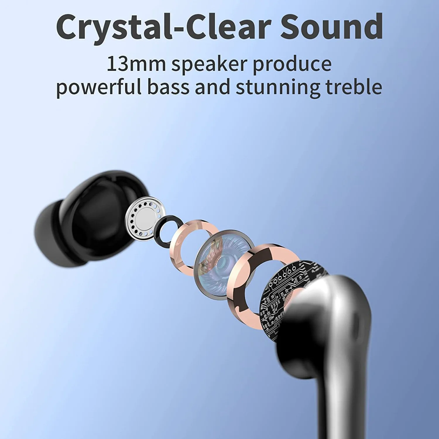 Bluetooth Headphones True Wireless Earbuds 60H Playback LED Power Display Earphones In-Ear Earbuds with Mic for TV 
Bluetooth Headphones True Wireless Earbuds 60H Playback LED Power Display Earphones In-Ear Earbuds with Mic for TV