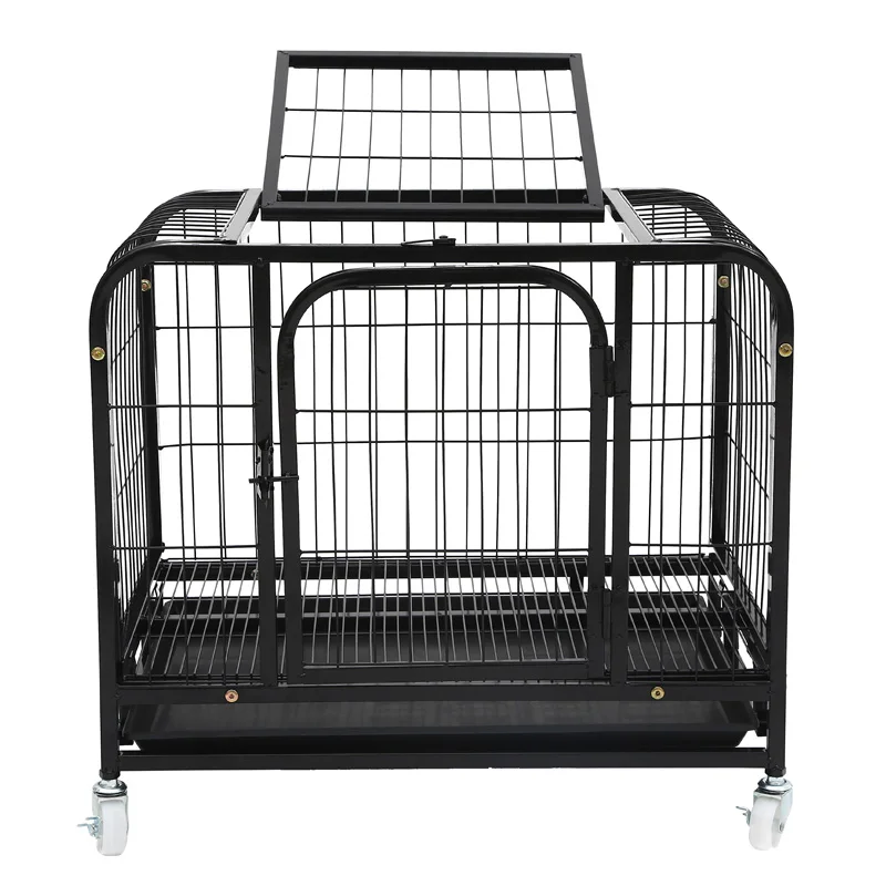 Складная Клетка для собаки, большой размер, железная, удобная, квадратная 
Складная Клетка для собаки, большой размер, железная, удобная, квадратная