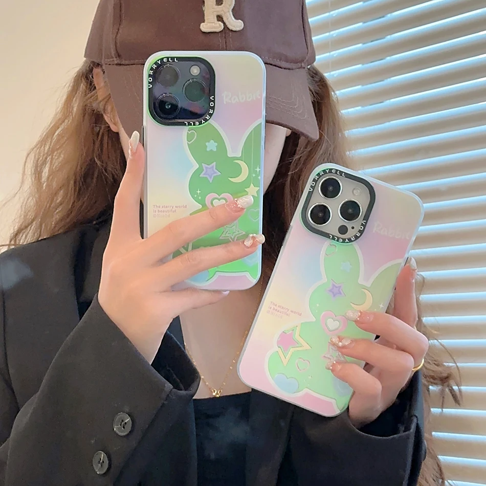 For iPhone 14 Pro Max Case Star Moon Love Rabbit Laser Vitality Case For iPhone 13 12 11 Pro Max Shockproof Soft Cover
For iPhone 14 Pro Max Case Star Moon Love Rabbit Laser Vitality Case For iPhone 13 12 11 Pro Max Shockproof Soft Cover