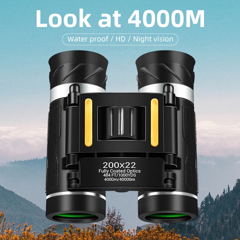 200x22 HD 8X Powerful Binocular Long Range High Magnification Super Zoom Telescope Vision For Camping Equipment Outdoor Sports
200x22 HD 8X Powerful Binocular Long Range High Magnification Super Zoom Telescope Vision For Camping Equipment Outdoor Sports