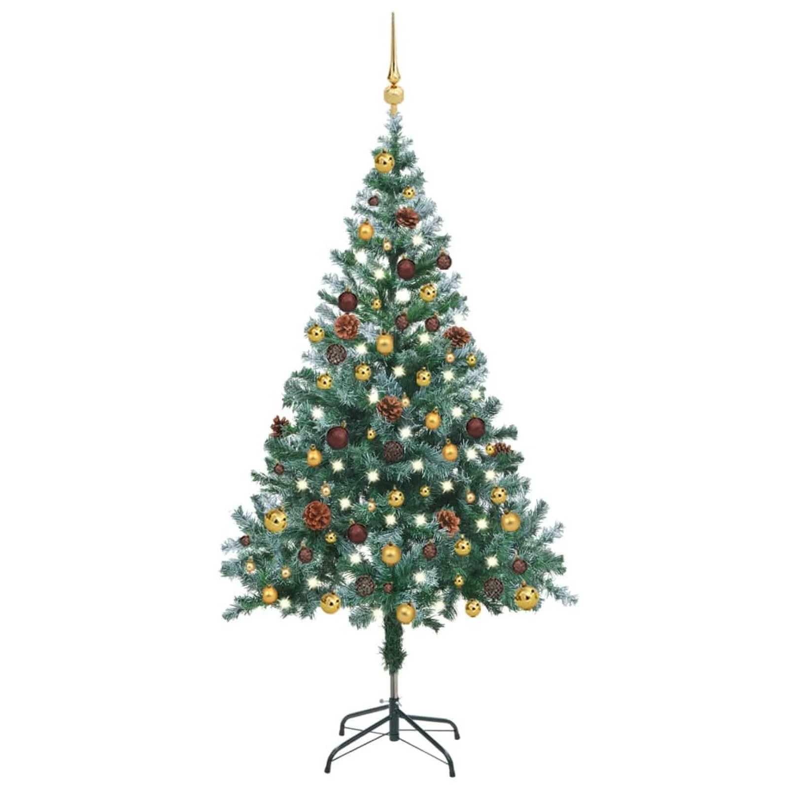 Матовая Рождественская елка со светодиодами, набор шариков и Pinecones 59,1 дюйма
Матовая Рождественская елка со светодиодами, набор шариков и Pinecones 59,1 дюйма