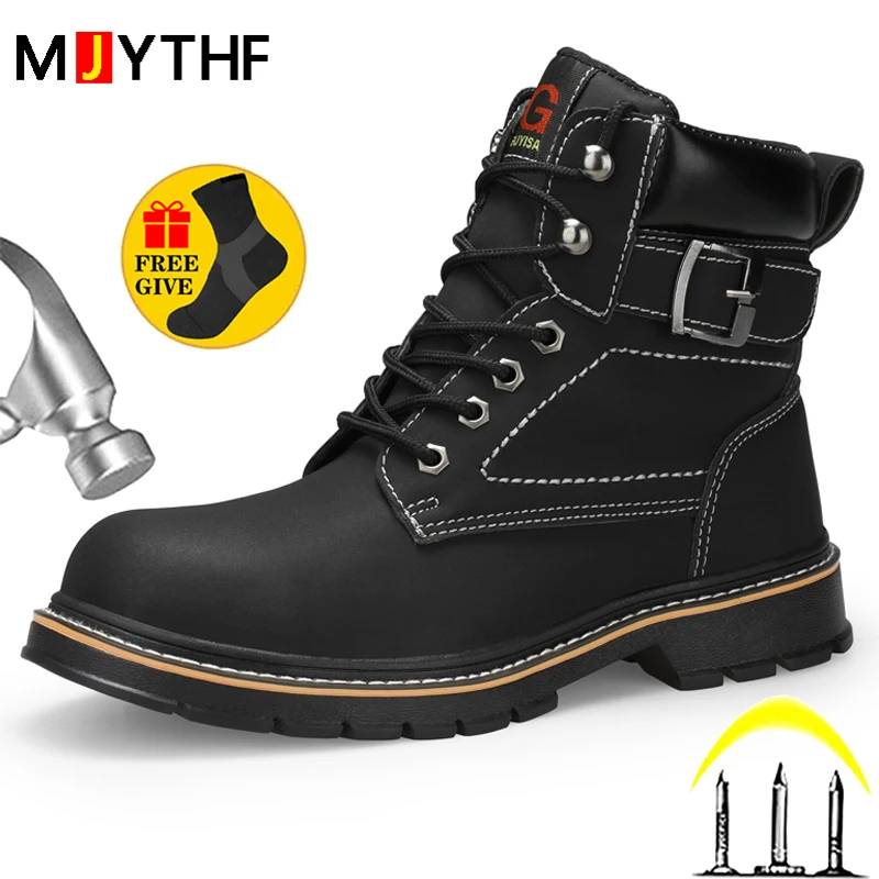 Рабочие ботинки со стальным носком, защитная обувь, мужская защитная обувь, мужские кожаные ботинки, Противоударная защитная обувь с защитой от проколов и повреждений
Рабочие ботинки со стальным носком, защитная обувь, мужская защитная обувь, мужские кожаные ботинки, Противоударная защитная обувь с защитой от проколов и повреждений