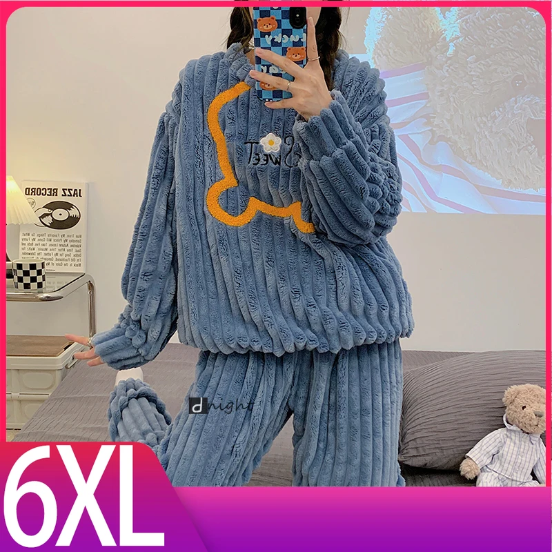Women Warm Winter Nightwear Pajamas Cardigan Flannel Laides Velvet Warm Clothes for Sleep Sweatshirt Coral Fleece Home Clothes
Women Warm Winter Nightwear Pajamas Cardigan Flannel Laides Velvet Warm Clothes for Sleep Sweatshirt Coral Fleece Home Clothes
