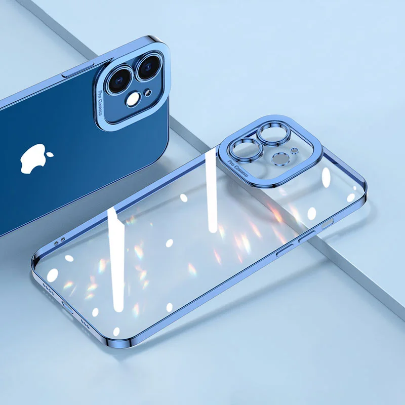 Luxury Electroplated Plating Clear For IPhone 13 11 12 Pro Max X XR XS 6 6S 7 8 Plus SE2020 SE3 Lens Protective Back Cover Cases
Luxury Electroplated Plating Clear For IPhone 13 11 12 Pro Max X XR XS 6 6S 7 8 Plus SE2020 SE3 Lens Protective Back Cover Cases