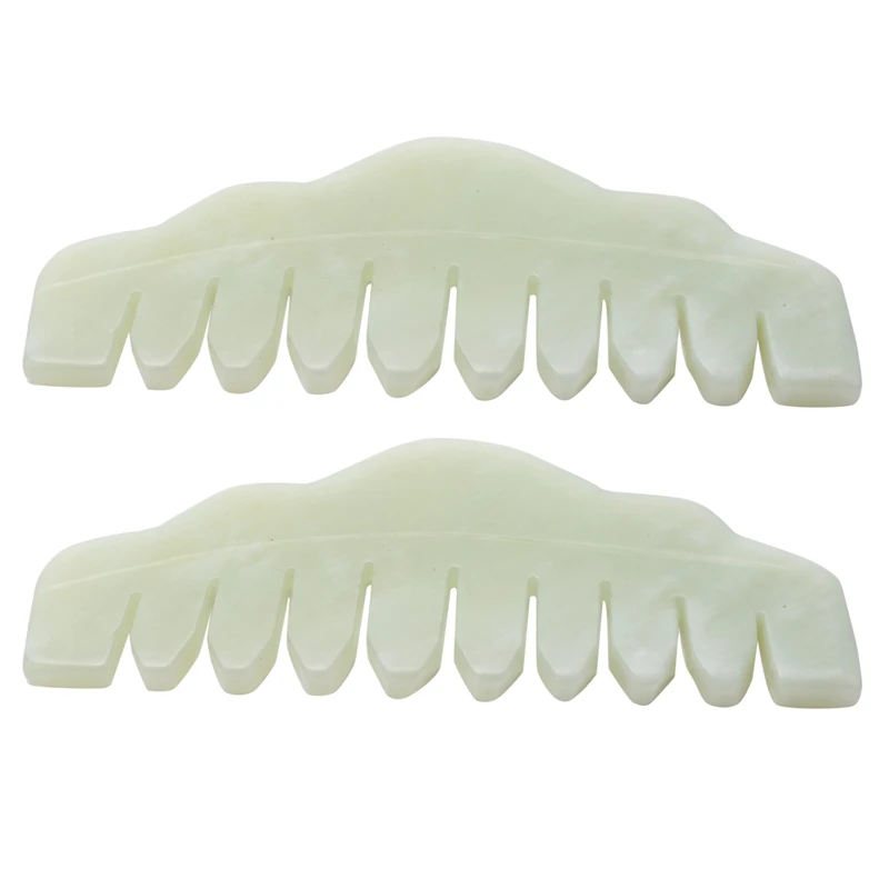 2X Traditional Nature Jade Comb Massage Spa Acupuncture Head Therapy Trigger Point Treatment On Head Gua Sha Board
2X Traditional Nature Jade Comb Massage Spa Acupuncture Head Therapy Trigger Point Treatment On Head Gua Sha Board