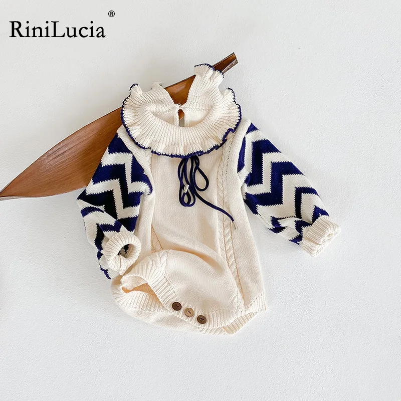 RiniLucia Infant Baby Girls Long Sleeve Geometry Knit Rompers Lotus Leaf Collar Baby Children Jumpsuit Spring Baby Girls Rompers
RiniLucia Infant Baby Girls Long Sleeve Geometry Knit Rompers Lotus Leaf Collar Baby Children Jumpsuit Spring Baby Girls Rompers