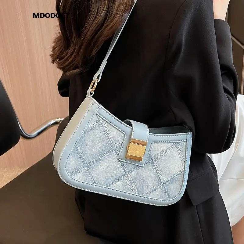 Summer Denim Casual Shoulder Trendy Ladies Bags Luxury Designer Versatile 2023 New Crossbody Fashion Classic Handbags For Women
Summer Denim Casual Shoulder Trendy Ladies Bags Luxury Designer Versatile 2023 New Crossbody Fashion Classic Handbags For Women