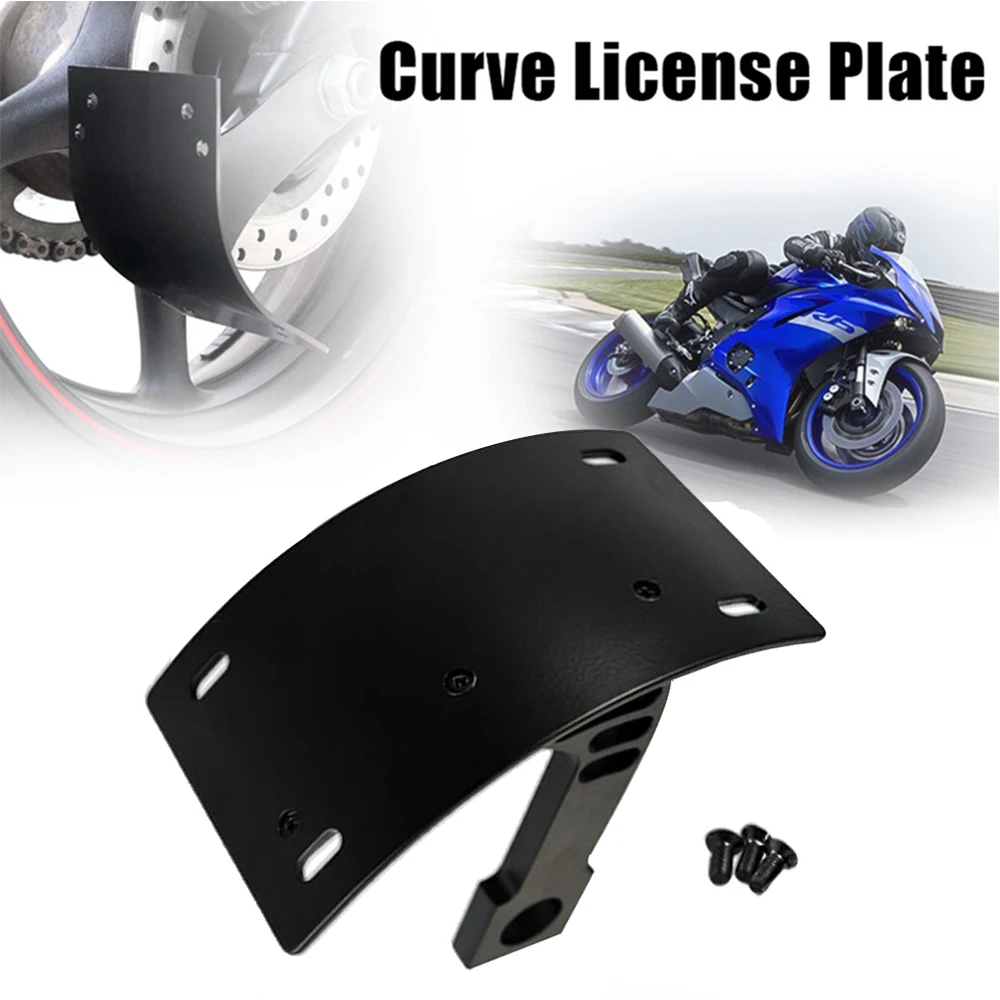 Motorcycle Curved Side Mount License Plate Vertical TAG Holder Bracket 1"Axle for Harley, Kawasaki,Honda 
Motorcycle Curved Side Mount License Plate Vertical TAG Holder Bracket 1"Axle for Harley, Kawasaki,Honda