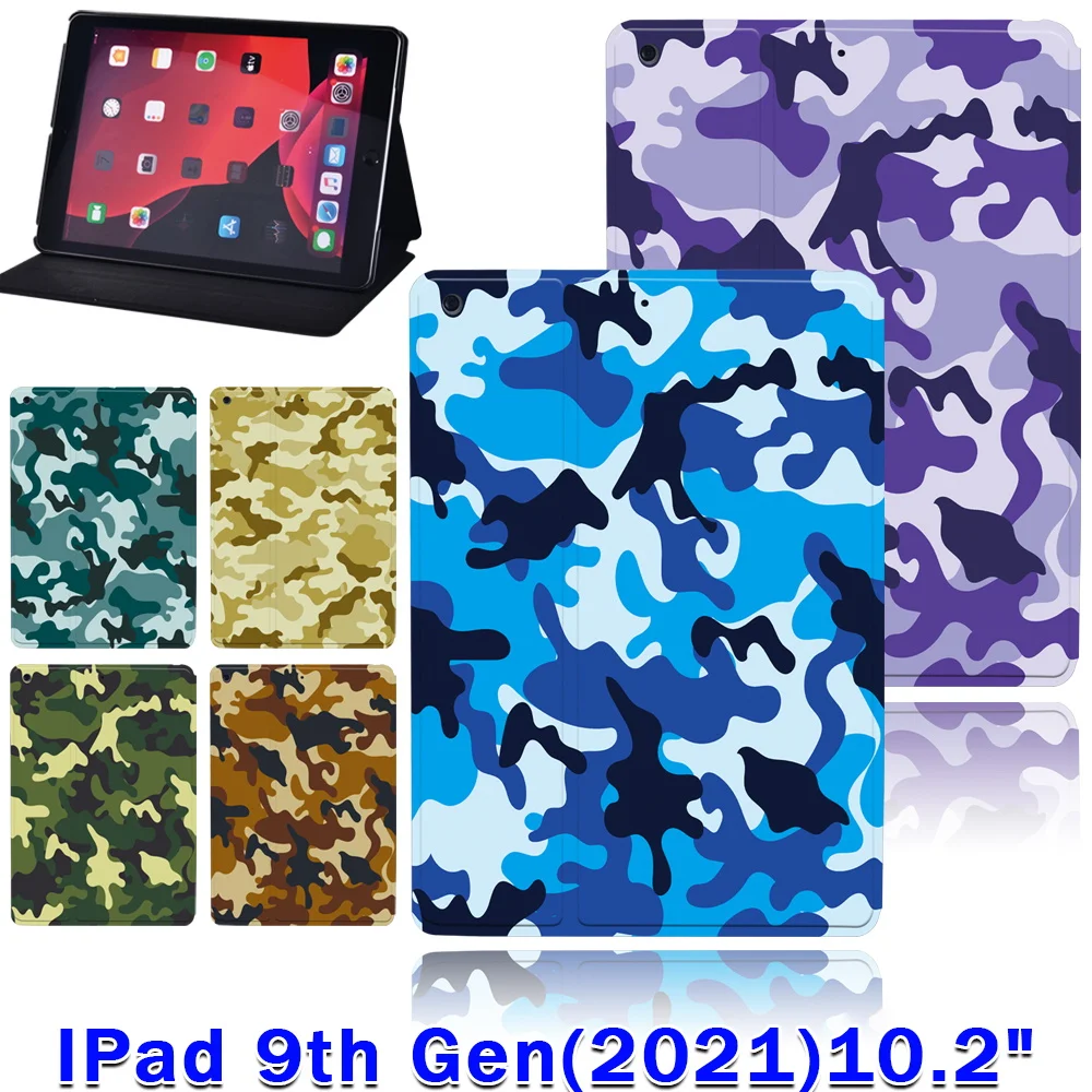 Защитный чехол для Apple iPad 10,2 дюйма 9 поколения 2021 камуфляжная серия чехол-книжка с подставкой для планшета + Бесплатный стилус
Защитный чехол для Apple iPad 10,2 дюйма 9 поколения 2021 камуфляжная серия чехол-книжка с подставкой для планшета + Бесплатный стилус