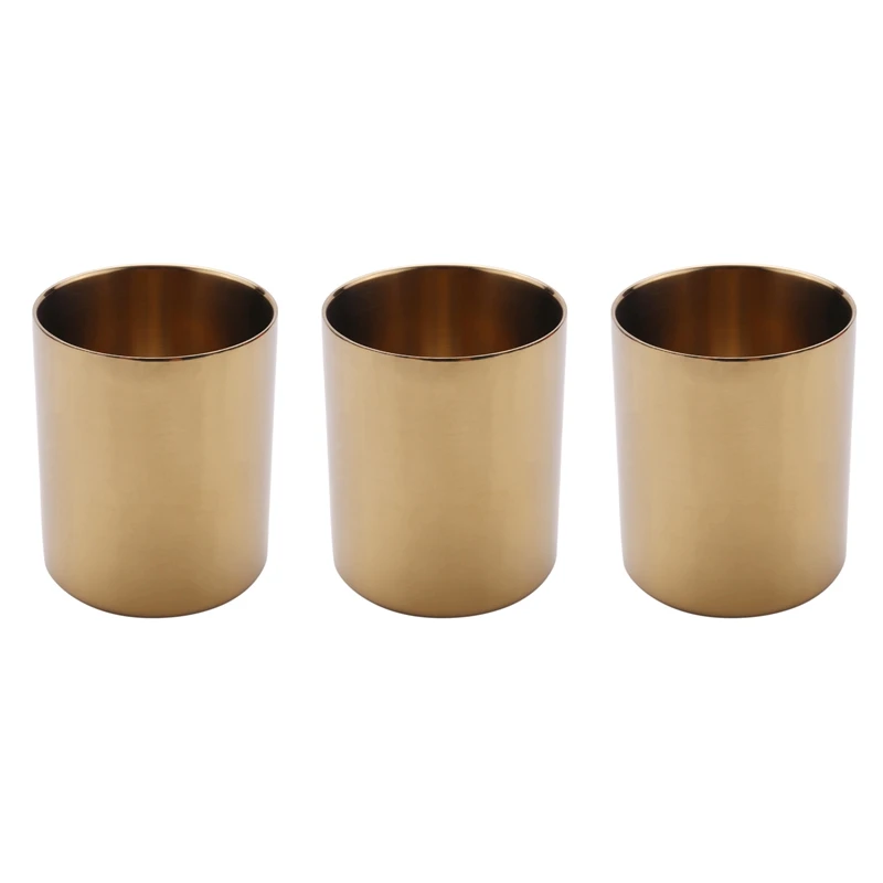 3X Gold Flower Vase Pen Holder Desktop Storage Container For House Office - Cylinder
3X Gold Flower Vase Pen Holder Desktop Storage Container For House Office - Cylinder