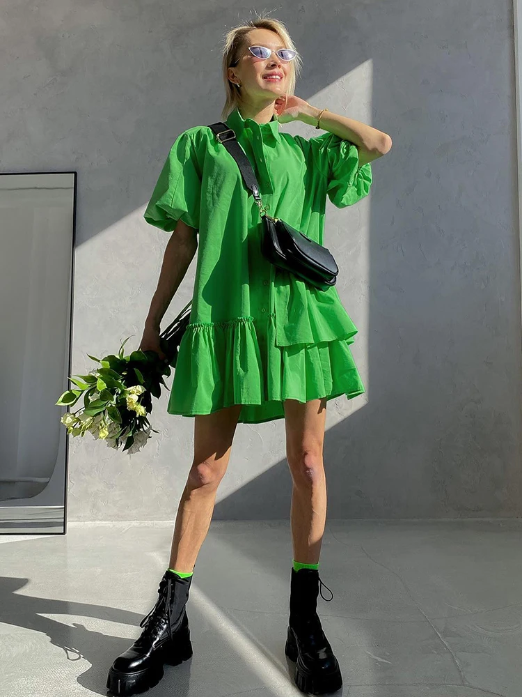 Mnealways18 Green Chic And Elegant Woman Dress Party Ruffles Dress Puff Sleeves Oversized Dress Ladies Frill Summer Dresses 2022
Mnealways18 Green Chic And Elegant Woman Dress Party Ruffles Dress Puff Sleeves Oversized Dress Ladies Frill Summer Dresses 2022