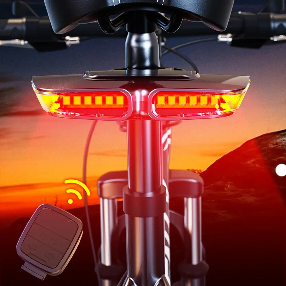 Wireless Bike Light Turn Signal Indicator Front Rear Light Remote Flash Back Headlight for Bicycle USB Rechargeable Taillight
Wireless Bike Light Turn Signal Indicator Front Rear Light Remote Flash Back Headlight for Bicycle USB Rechargeable Taillight