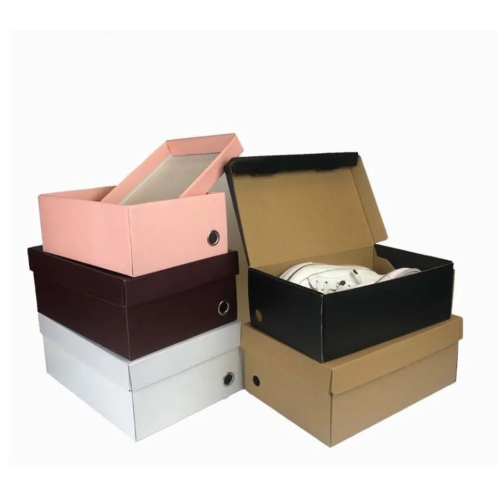 100 Pcs Blank Storage Shoe Box Holder Foldable Corrugated Paper Case For Packaging Shoes
100 Pcs Blank Storage Shoe Box Holder Foldable Corrugated Paper Case For Packaging Shoes