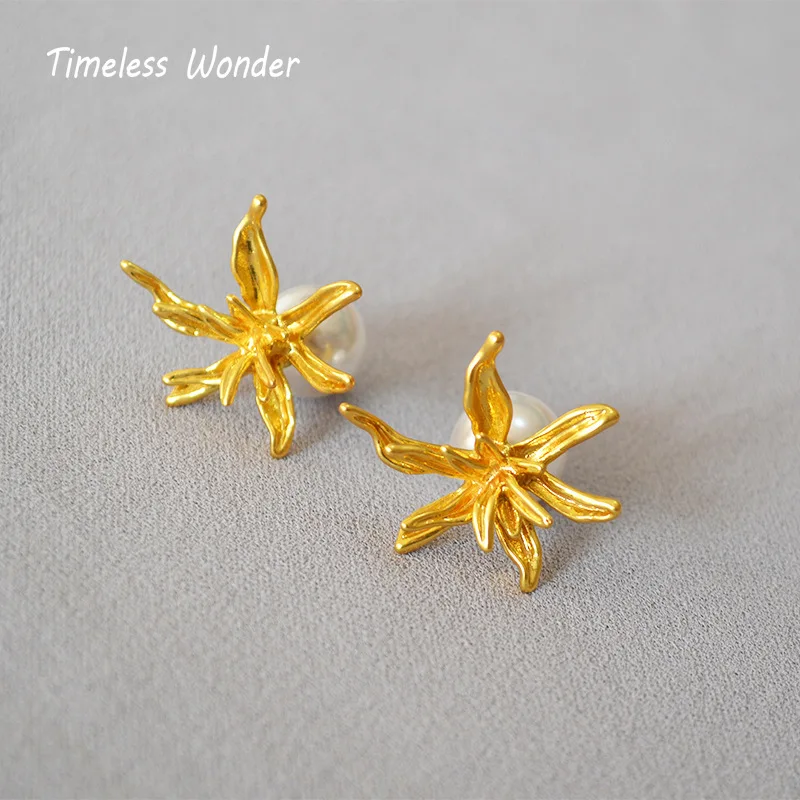 Timeless Wonder Glam Faux Pearl Floral Pierced Earrings for Women Jewelry Goth Designer Trendy Ins Egirl Korean Versatile 6217
Timeless Wonder Glam Faux Pearl Floral Pierced Earrings for Women Jewelry Goth Designer Trendy Ins Egirl Korean Versatile 6217