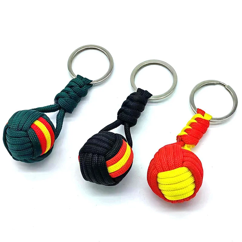 Military Parachute Woven Rope Ball Keychain Lanyard Key Ring Monkey Fist Key Chains Outdoors Survival Tool Jewelry 
Military Parachute Woven Rope Ball Keychain Lanyard Key Ring Monkey Fist Key Chains Outdoors Survival Tool Jewelry