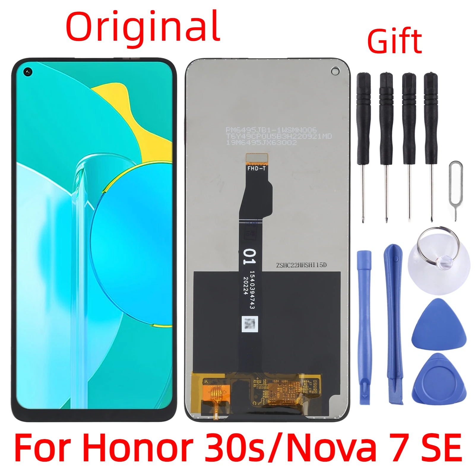LCD For Honor 30s/Nova 7 SE Display For Honor 30S CDY-AN90 30 Youth LCD Screen Touch Digitizer Assembly For Honor 30S Lite LCD
LCD For Honor 30s/Nova 7 SE Display For Honor 30S CDY-AN90 30 Youth LCD Screen Touch Digitizer Assembly For Honor 30S Lite LCD